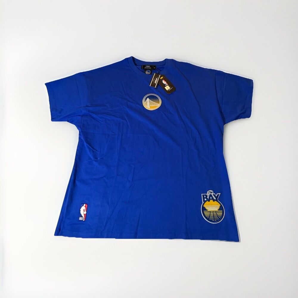 NWT Pro Standard Golden State Warriors The Bay Logo T Shirt Blue Mens XL NBA